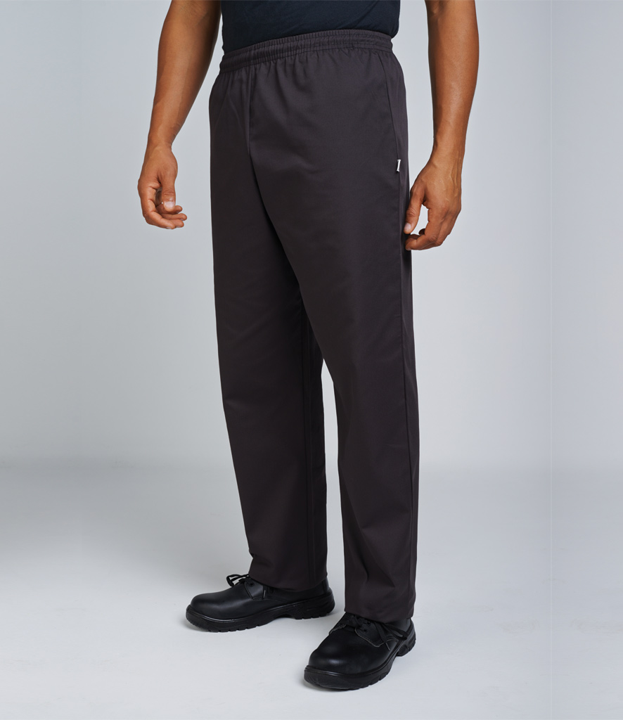 Men's Chef Trousers  Men's Chef Pants in Black with Patch Pockets